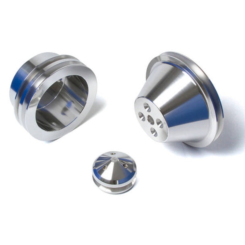 Chevy Small Block V-Belt Pulley Kit – Short Water Pump Polished