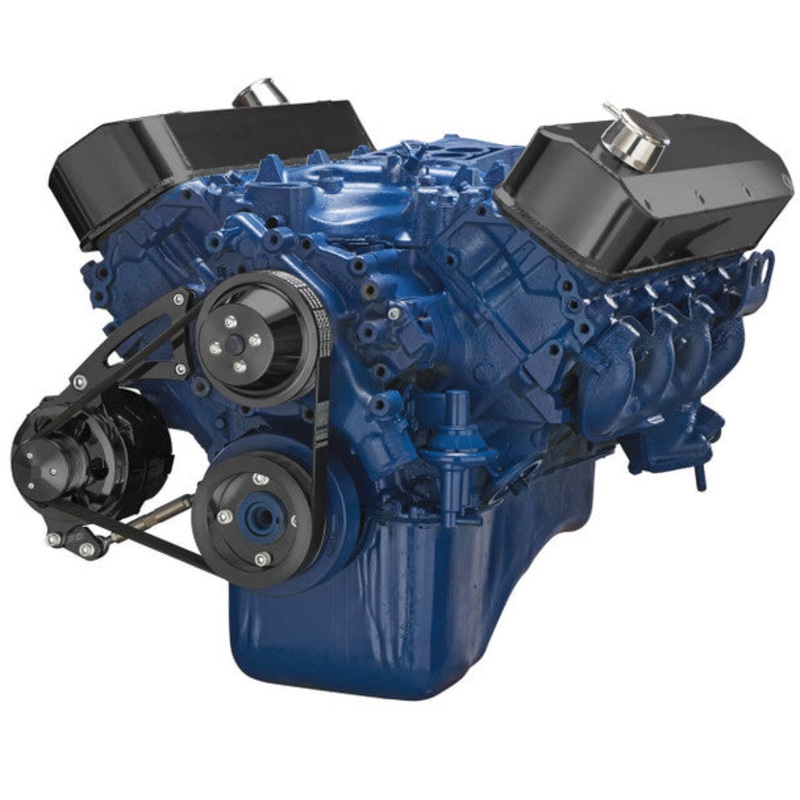 Ford 460 Serpentine System – Alternator Only – Black No Thanks
