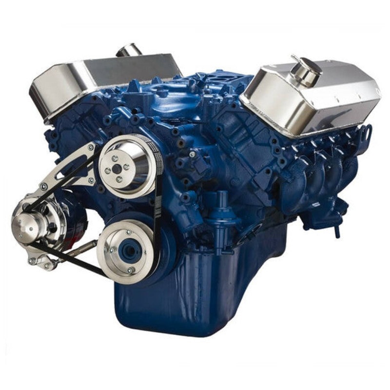 Ford 460 Serpentine System – Alternator Only – Polished No Thanks