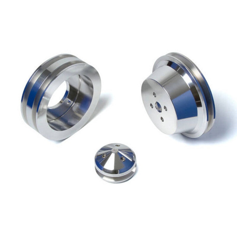 Ford Big Block Pulley Kit PS (429 & 460) Underdrive Ratio Polished